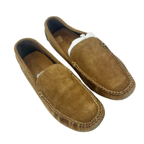 J. Crew Men\'s BF764 Leather Upper Driving Loafer Flat Slip-On Tan Size 10.5 main image 7